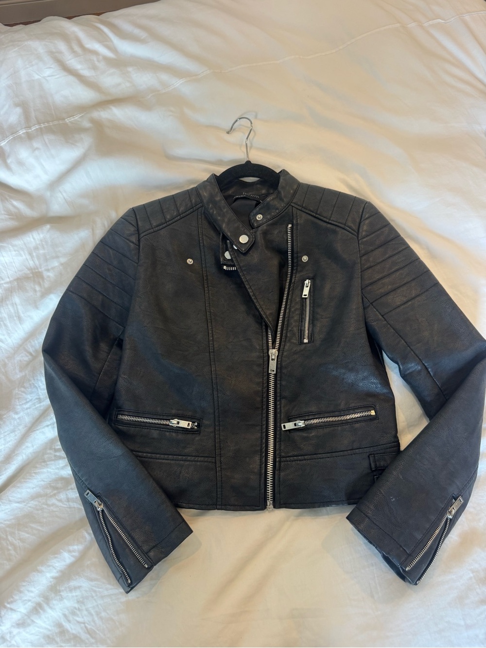 Zara Black Leather Jacket